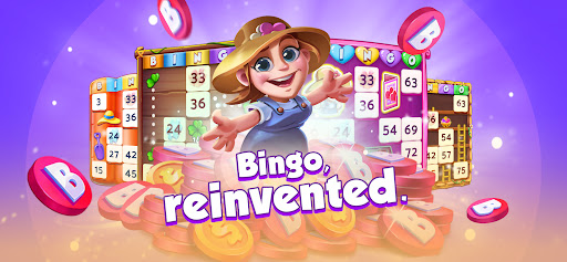 A vibrant and lively atmosphere of players enjoying Bingo Bash with colorful bingo cards and joyful expressions.