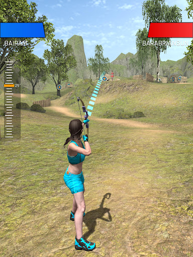 An intense archery battle scene captures the thrill and focus of players competing in the Archery Clash Tournament.