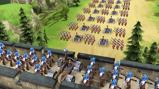 A thrilling and strategic battle scene from the mobile game Idle War, showcasing heroes in action and the immersive graphics that captivate players.