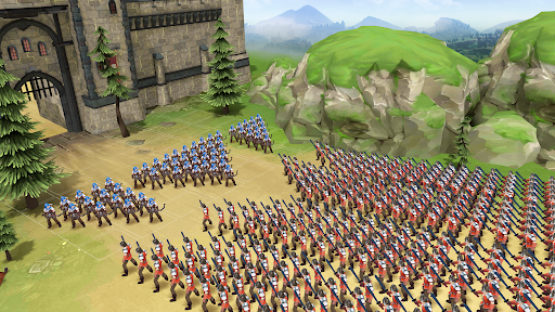 A thrilling and strategic battle scene from the mobile game Idle War, showcasing heroes in action and the immersive graphics that captivate players.