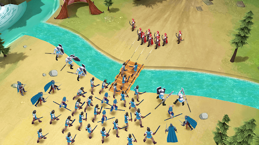 A thrilling and strategic battle scene from the mobile game Idle War, showcasing heroes in action and the immersive graphics that captivate players.