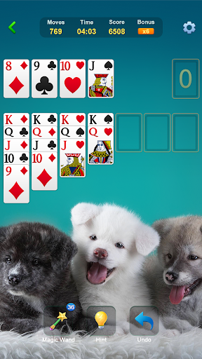 A vibrant depiction of a captivating solitaire puzzle game, illustrating the fun and engaging experience it offers.