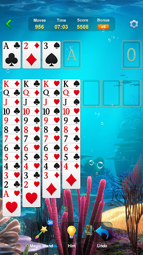 A vibrant depiction of a captivating solitaire puzzle game, illustrating the fun and engaging experience it offers.