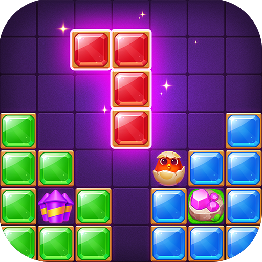 A vibrant and engaging puzzle game filled with colorful jewel blocks, inviting players to immerse themselves in strategic gameplay.