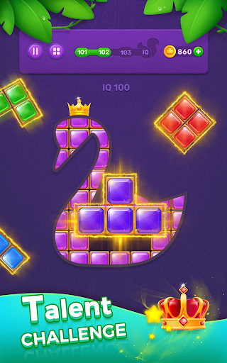 A vibrant and engaging puzzle game filled with colorful jewel blocks, inviting players to immerse themselves in strategic gameplay.