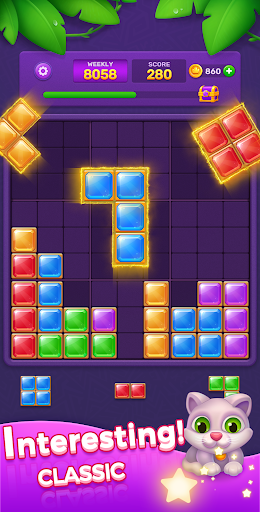 A vibrant and engaging puzzle game filled with colorful jewel blocks, inviting players to immerse themselves in strategic gameplay.