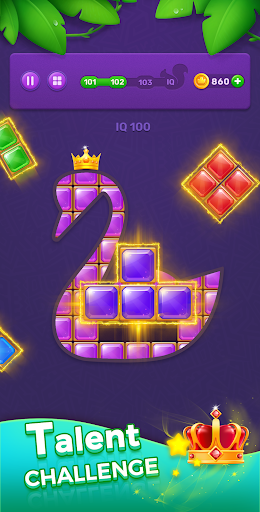 A vibrant and engaging puzzle game filled with colorful jewel blocks, inviting players to immerse themselves in strategic gameplay.