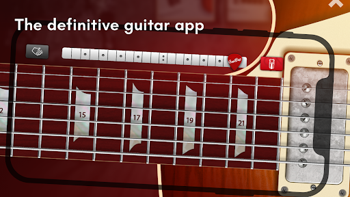 A passionate musician strumming a guitar, symbolizing the joy and creativity that the Real Guitar App brings to users.