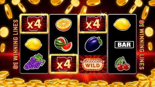 Excitement and thrill of playing casino slot machines on a mobile app, capturing the vibrant and engaging atmosphere of a casino.