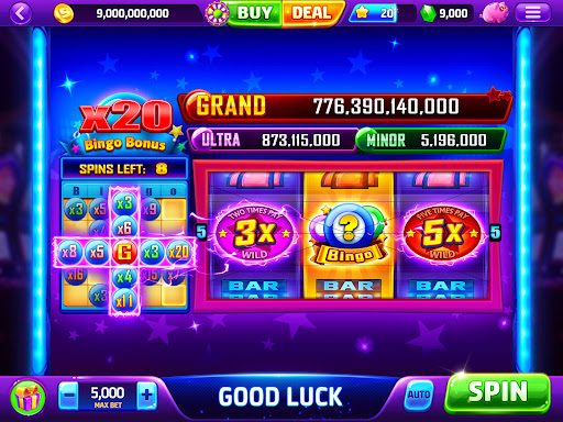 A vibrant and exciting portrayal of a virtual casino environment, capturing the thrill and allure of slot machines.