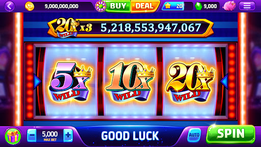 A vibrant and exciting portrayal of a virtual casino environment, capturing the thrill and allure of slot machines.