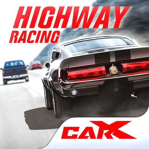 A thrilling depiction of high-speed racing on a sunlit highway, evoking the excitement and adrenaline of CarX Highway Racing.