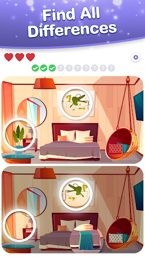 A captivating scene of two similar images, inviting players to spot subtle differences, symbolizing the engaging challenge of a spot the difference game.