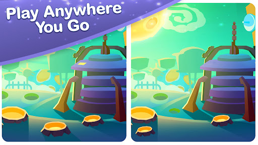 A captivating scene of two similar images, inviting players to spot subtle differences, symbolizing the engaging challenge of a spot the difference game.