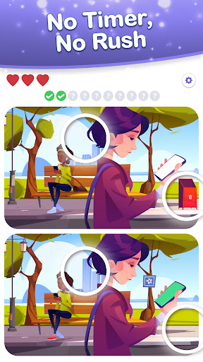 A captivating scene of two similar images, inviting players to spot subtle differences, symbolizing the engaging challenge of a spot the difference game.