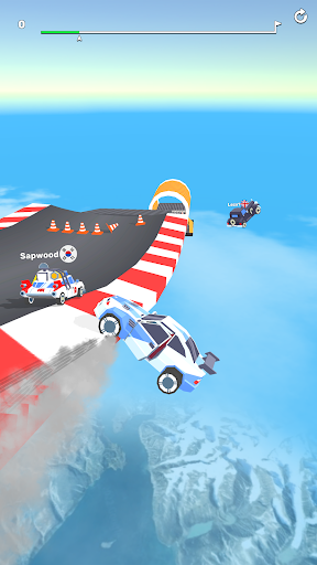 Thrilling racing game with ramps and high-speed action, capturing the excitement and adrenaline of mobile racing.