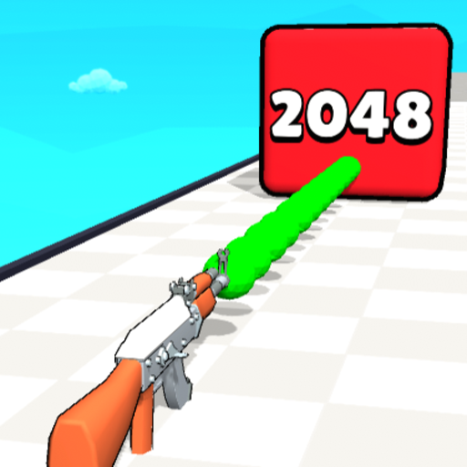 An engaging scene from Gun Up 2048, showcasing a dynamic mix of puzzle-solving and shooter action, evoking excitement and strategic thinking.