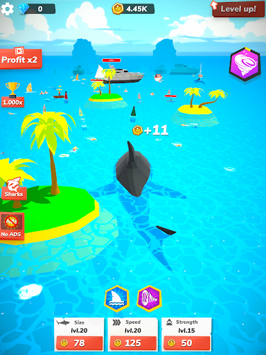 Dive into the depths of the ocean with the thrilling Idle Shark Game, where adventure and excitement await beneath the waves. Feel the adrenaline of shark-filled action.