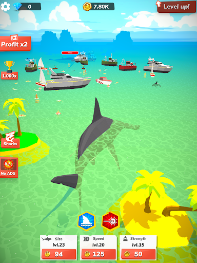 Dive into the depths of the ocean with the thrilling Idle Shark Game, where adventure and excitement await beneath the waves. Feel the adrenaline of shark-filled action.