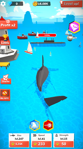 Dive into the depths of the ocean with the thrilling Idle Shark Game, where adventure and excitement await beneath the waves. Feel the adrenaline of shark-filled action.