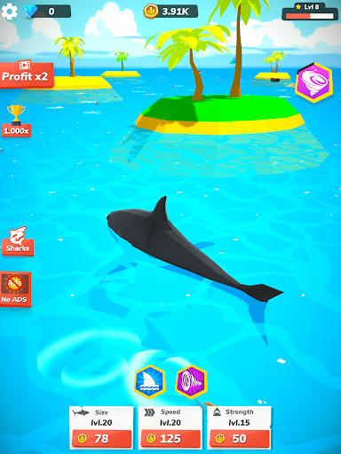 Dive into the depths of the ocean with the thrilling Idle Shark Game, where adventure and excitement await beneath the waves. Feel the adrenaline of shark-filled action.