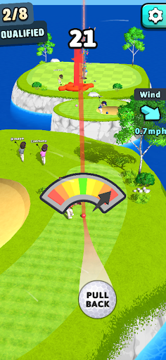 A thrilling, competitive golf game that captures the excitement of virtual golfing.