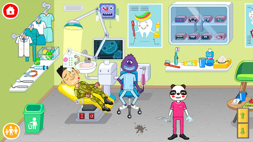 A colorful and engaging image of children playing a hospital-themed game, capturing joy, learning, and exploration in a safe and educational environment.