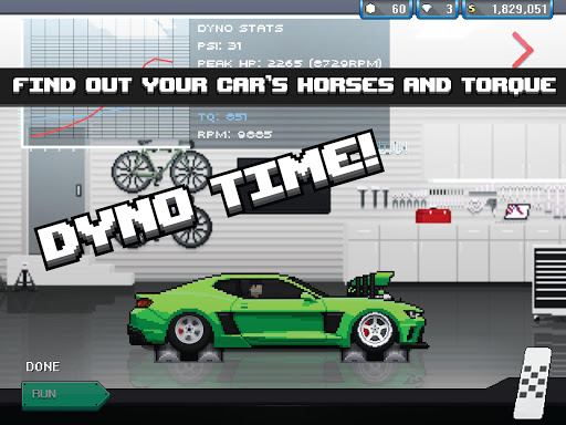 A thrilling pixel art racing adventure filled with customization and competition.