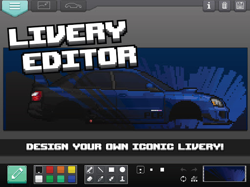 A thrilling pixel art racing adventure filled with customization and competition.