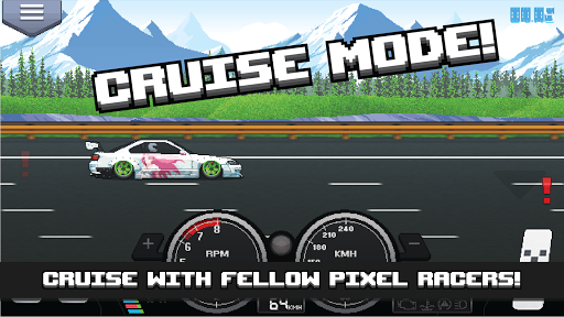 A thrilling pixel art racing adventure filled with customization and competition.