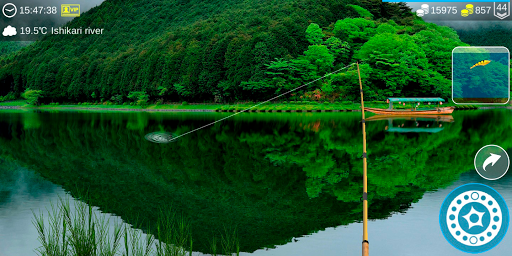 An angler casting a line into a serene, sunlit lake, capturing the peaceful essence of fishing.