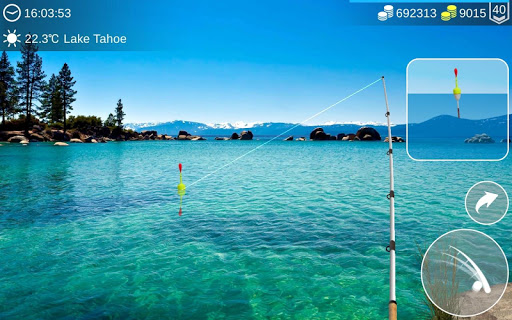 An angler casting a line into a serene, sunlit lake, capturing the peaceful essence of fishing.