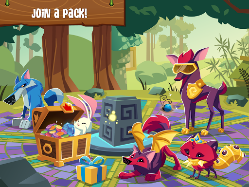 A joyful child exploring the colorful and imaginative world of Animal Jam Play Wild, surrounded by friendly animal avatars and lush landscapes.