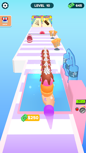 A vibrant and colorful illustration of a towering stack of ice creams and popsicles, symbolizing fun and adventure in gaming.