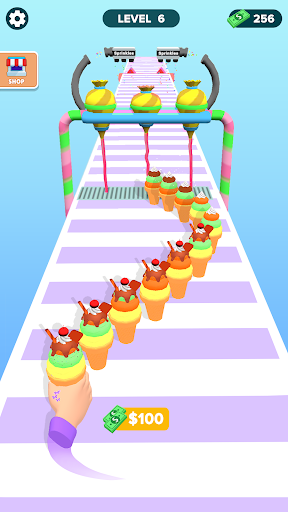 A vibrant and colorful illustration of a towering stack of ice creams and popsicles, symbolizing fun and adventure in gaming.