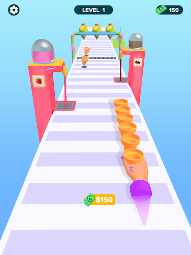 A vibrant and colorful illustration of a towering stack of ice creams and popsicles, symbolizing fun and adventure in gaming.