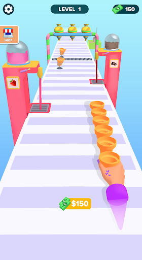 A vibrant and colorful illustration of a towering stack of ice creams and popsicles, symbolizing fun and adventure in gaming.