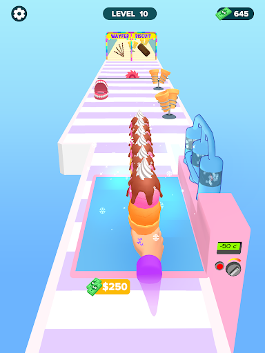 A vibrant and colorful illustration of a towering stack of ice creams and popsicles, symbolizing fun and adventure in gaming.