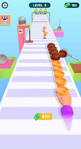 A vibrant and colorful illustration of a towering stack of ice creams and popsicles, symbolizing fun and adventure in gaming.