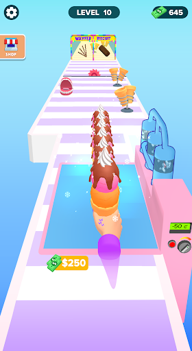 A vibrant and colorful illustration of a towering stack of ice creams and popsicles, symbolizing fun and adventure in gaming.