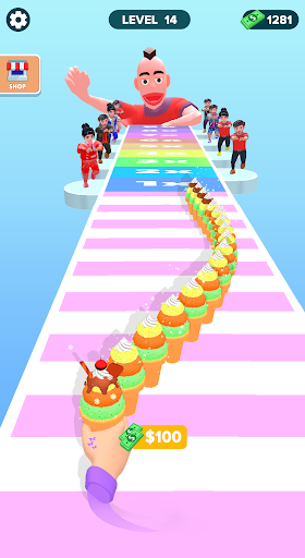 A vibrant and colorful illustration of a towering stack of ice creams and popsicles, symbolizing fun and adventure in gaming.