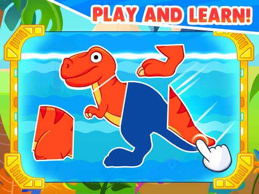 A joyful toddler exploring a vibrant world of dinosaurs, filled with fun and learning.