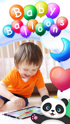 A vibrant and joyful scene of children playing and learning with colorful balloons, symbolizing the fun and educational theme of the Baby Balloons App.