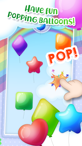 A vibrant and joyful scene of children playing and learning with colorful balloons, symbolizing the fun and educational theme of the Baby Balloons App.