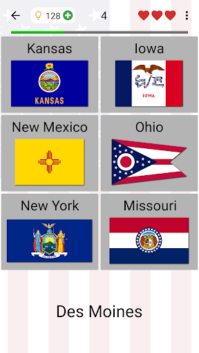 An engaging journey through US geography awaits with the interactive US States Quiz app, captivating learners with fun challenges and educational content.