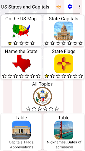 An engaging journey through US geography awaits with the interactive US States Quiz app, captivating learners with fun challenges and educational content.