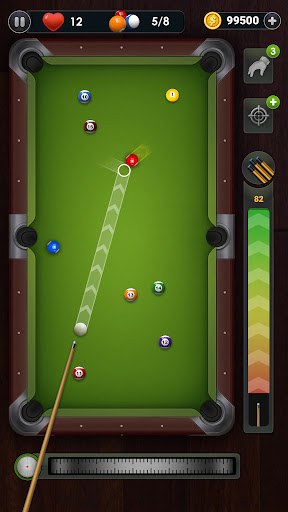 A captivating visual of a 3D billiards table, showcasing the immersive and thrilling nature of the Pool City Game.