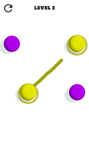 A vibrant and colorful representation of balls connecting joyfully, symbolizing fun and engagement in a mobile game.