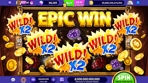 A captivating and thrilling scene depicting the excitement and allure of slot machines in a vibrant, immersive casino environment on a mobile device.