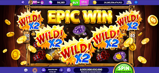 A captivating and thrilling scene depicting the excitement and allure of slot machines in a vibrant, immersive casino environment on a mobile device.